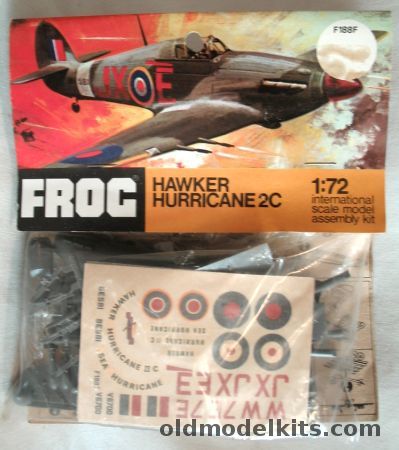 Frog 1/72 Hawker Hurricane IIC - Tank Buster / Sea Hurricane Night Fighter - Bagged, F188F plastic model kit